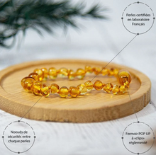 Charger l'image dans la galerie, Bracelet d'ambre Honey Irréversible Bijoux