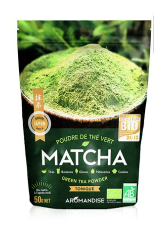 Poudre de thé vert Matcha Aromandise