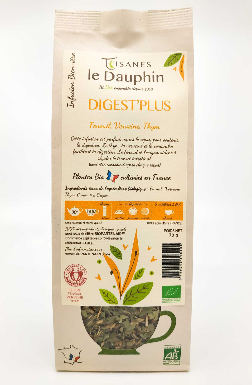 Digest'Plus Tisanes le Dauphin